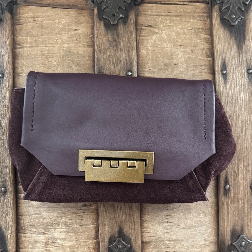 Zac Posen Burgundy Clutch Bag